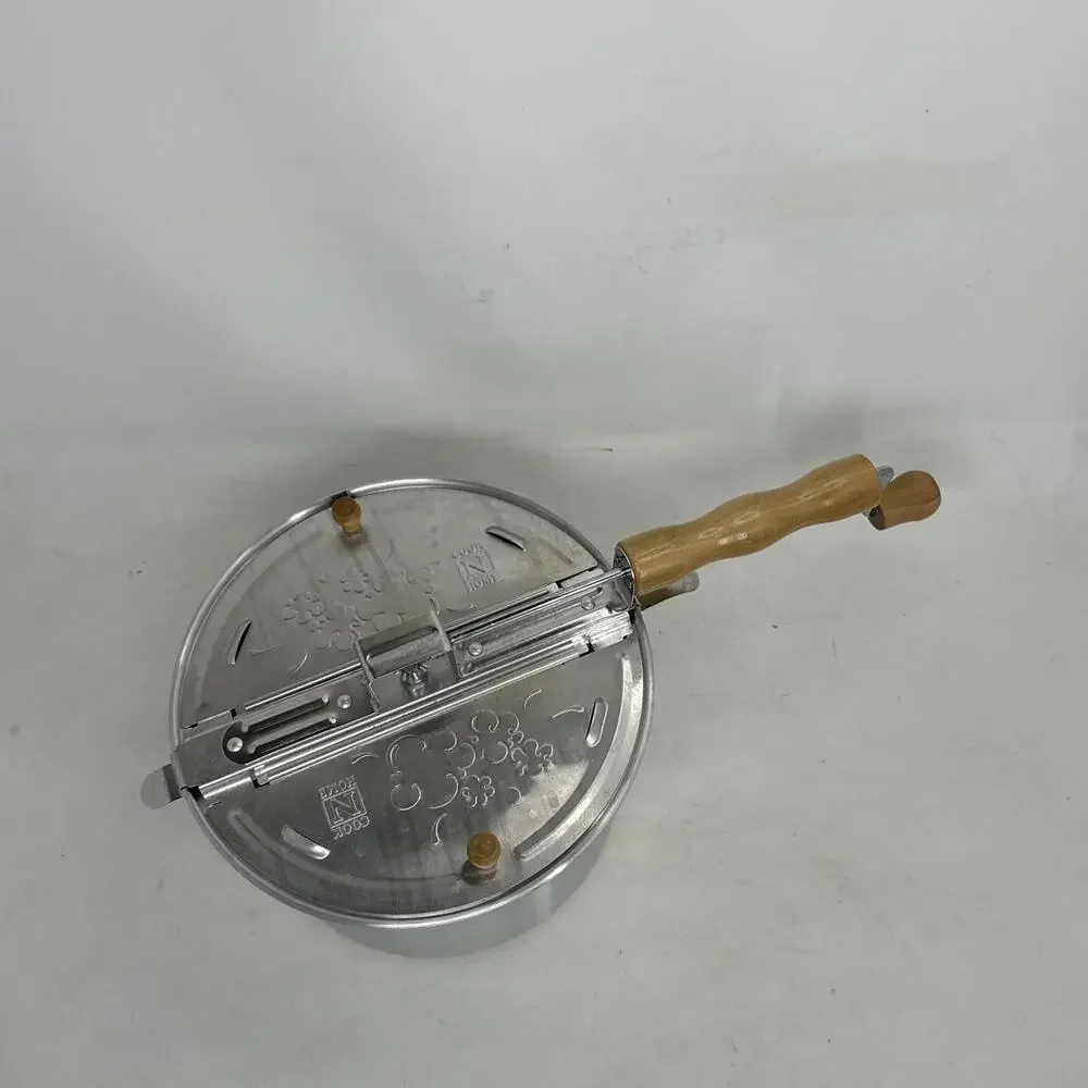 Cook N Home 6 Quart Aluminum Stovetop Popcorn Popper Silver Pre-owned - Picture 2 of 6